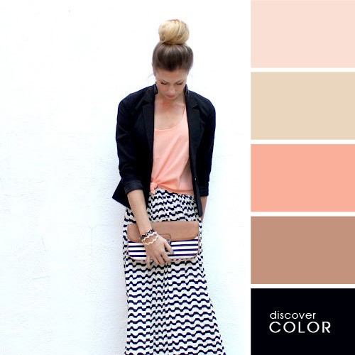 Как правильно сочетать цвета в одежде. 20 идеальный вариант