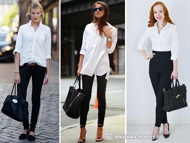 С чем носить белую рубашку: стильные идеи на любой случай