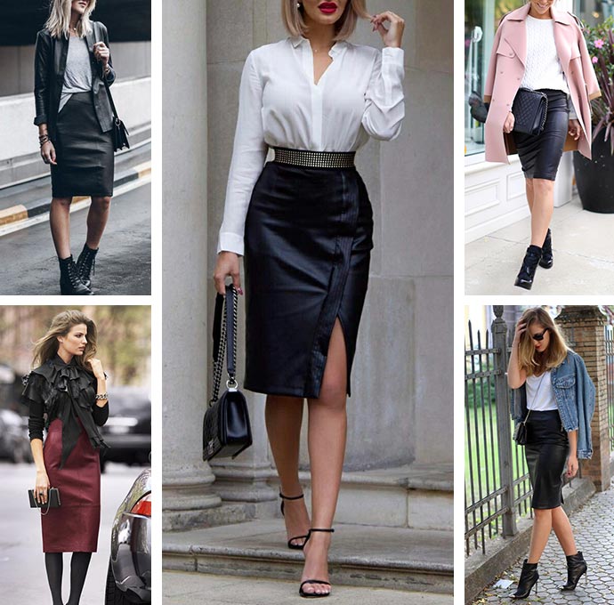 Кожаная юбка в гардеробе: с чем носить, чтобы выглядеть стильно? Тренды 2021 года