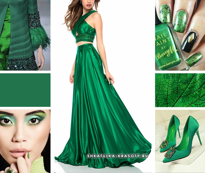 зеленый цвет в одежде