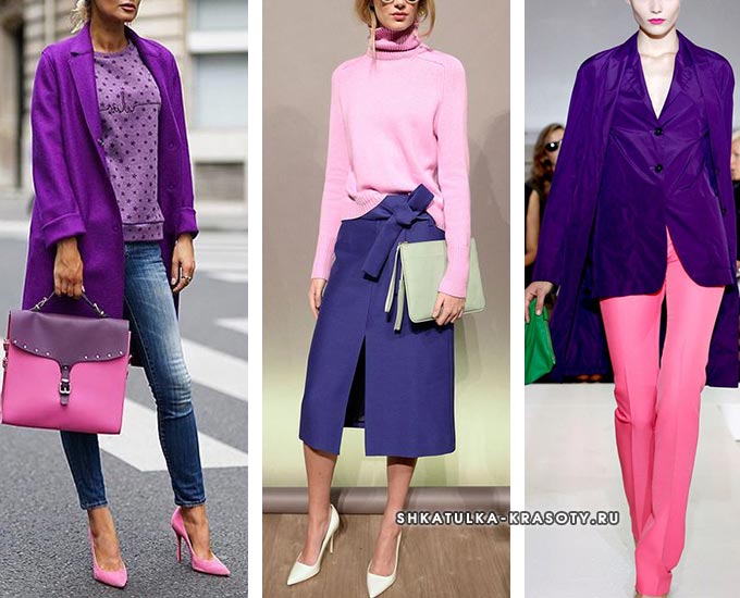 Фиолетовый цвет в одежде — интересные сочетания