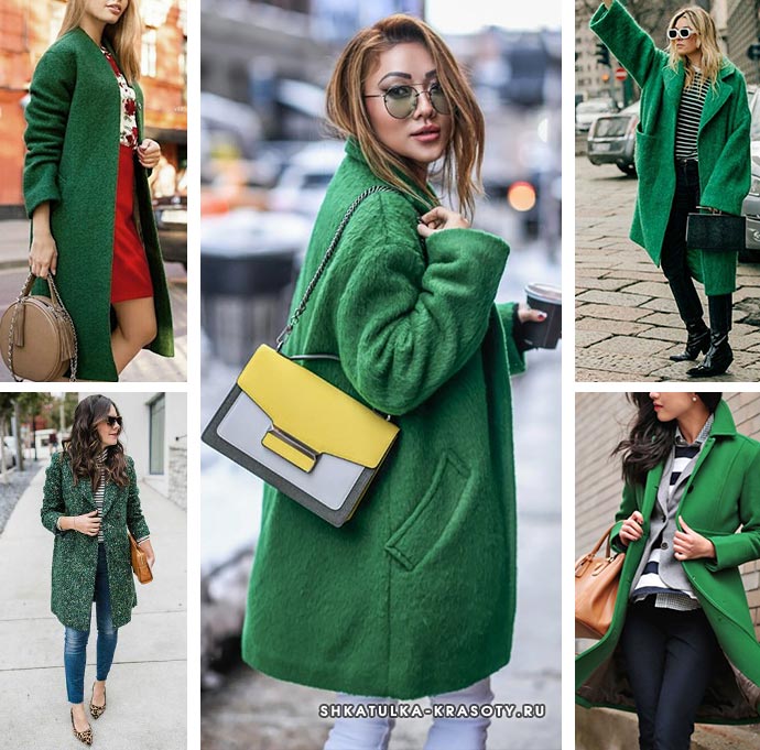 Зеленое Пальто С Чем Носить Фото